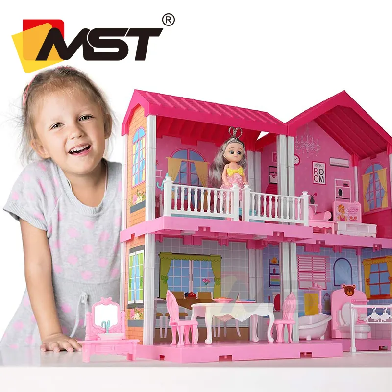 Casa de sonhos, casa de bonecas em miniatura diy, boneca de beleza com casa de bonecas, brinquedo para presente de natal