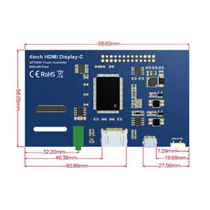 4,0-Zoll-IPS-LCD-Monitor-Bildschirmmodul 800*480 Raspberry Pi 4,0-Zoll-LCD-Display mit GPIO-resistivem Touchpanel-Audio ausgang - Product Image 4