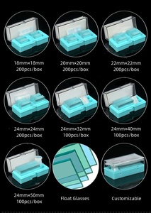 Cotaus 20*20mm 22*22mm 100pcs/box Lab Glassware Cover <strong>Slide</strong> <strong>Microscope</strong> <strong>Slide</strong> Cover Glass - Product Image 4