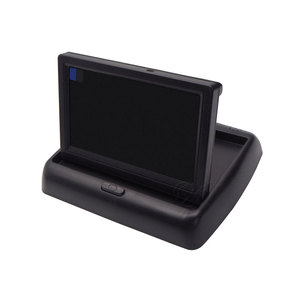 Monitor de salpicadero de coche plegable de 4,3 pulgadas TFT LCD Monitor de vista trasera de coche pantalla Sistema retrovisor de estacionamiento para cámara de marcha atrás de respaldo - Product Image 5