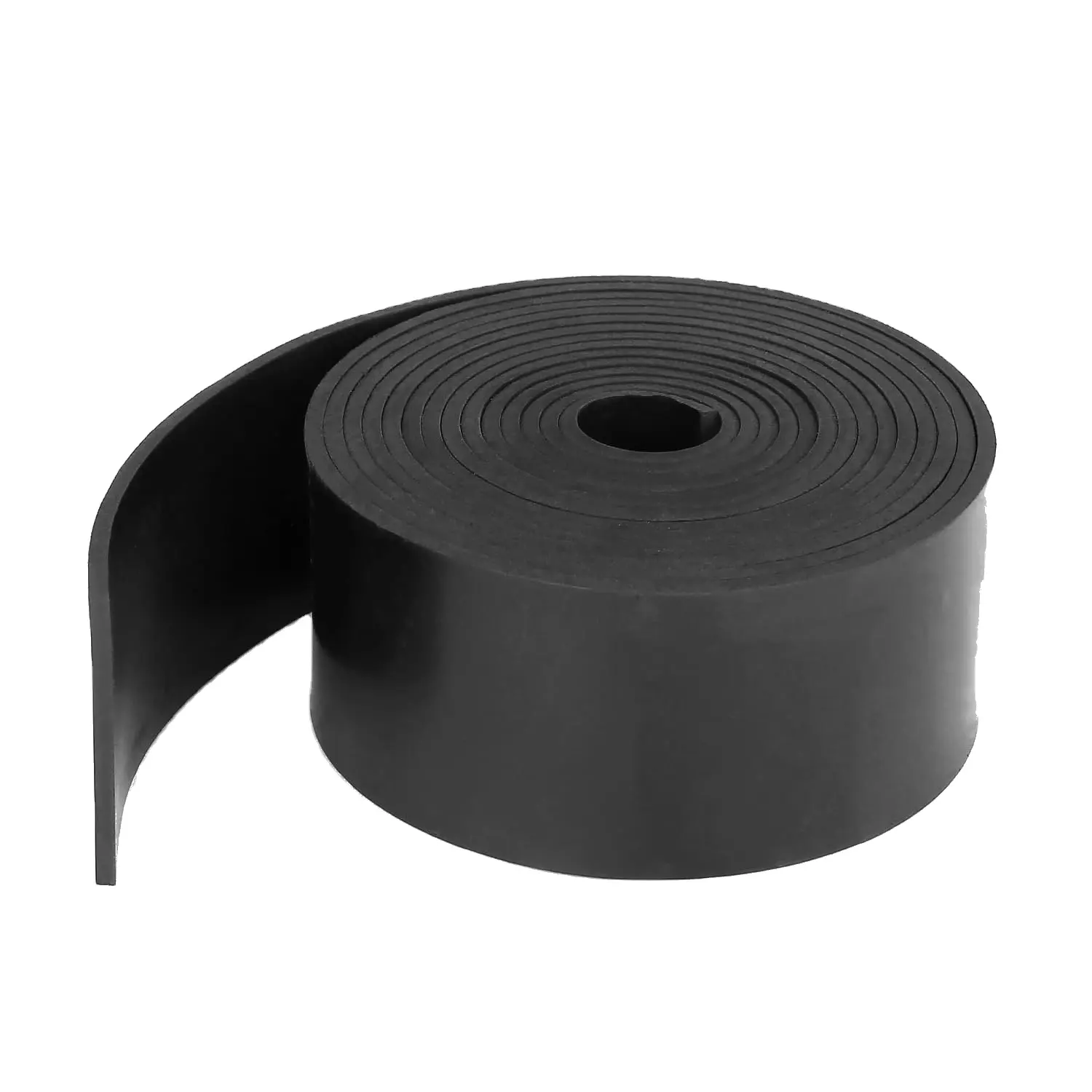 Thin Solid Neoprene Rubber Strips 1/16 (.062)" Thick X 2" Wide X 110" Long, Rubber Sheets, Rolls, Strips Gaskets, Sealing