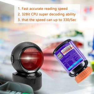 Netum A5 A6 Supermercado Escáner de código de barras de escritorio inalámbrico 1D/ 2D Escáner de código QR Máquina de escaneo USB con cable para sistema POS - Product Image 6
