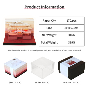 Anime Building <strong>Block</strong> Paper Craft 3D <strong>Memo</strong> Pad <strong>Cube</strong> Collection Building <strong>Block</strong> <strong>Shaped</strong> Notepad With Acrylic Pen Holder - Product Image 6