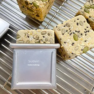 Chảo nướng bánh mì kim loại vuông nhà bếp Thương mại Nhà bếp nướng chảo lò nướng chống dính phủ Teflon - Product Image 4