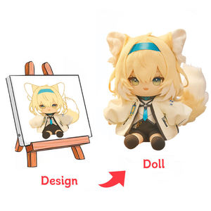 Özel Anime peluş oyuncaklar karikatür karakter maskot bebek yaratıcı kurumsal görüntü tasarım dolması hayvan Stofftier iş Plushies - Product Image 3