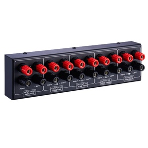 300W <strong>1</strong> <strong>Input</strong> <strong>4</strong> <strong>Output</strong> Power Amplifier and Audio <strong>4</strong> Zone Audio Signal <strong>Switcher</strong> Single Audio <strong>Input</strong> Distributor Panel Signal Booster