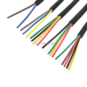 高品质铜芯导体电气RVV 2x 0.75mm 4x2.5mm 3x0.75mm2 4x1.5mm2 3x 6mm 4x 4mm 5X6MM RVV电力电缆 - Product Image 1