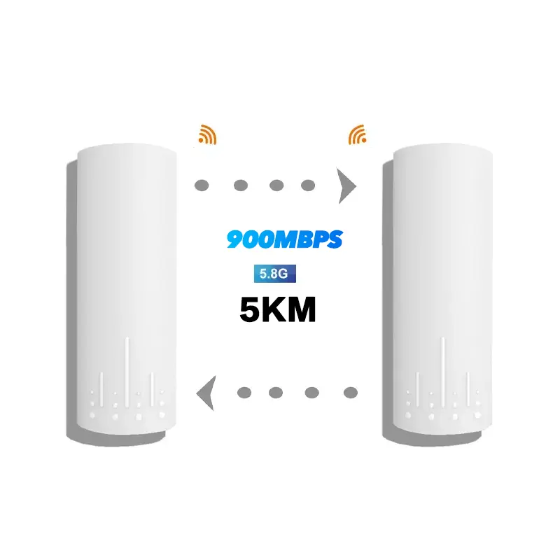 Huastlink 900mbps Outdoor Wifi Ponto a Ponto Wireless Cpe 5.8ghz 5km Long Range Hotsport Outdoor Cpe Wifi Bridge