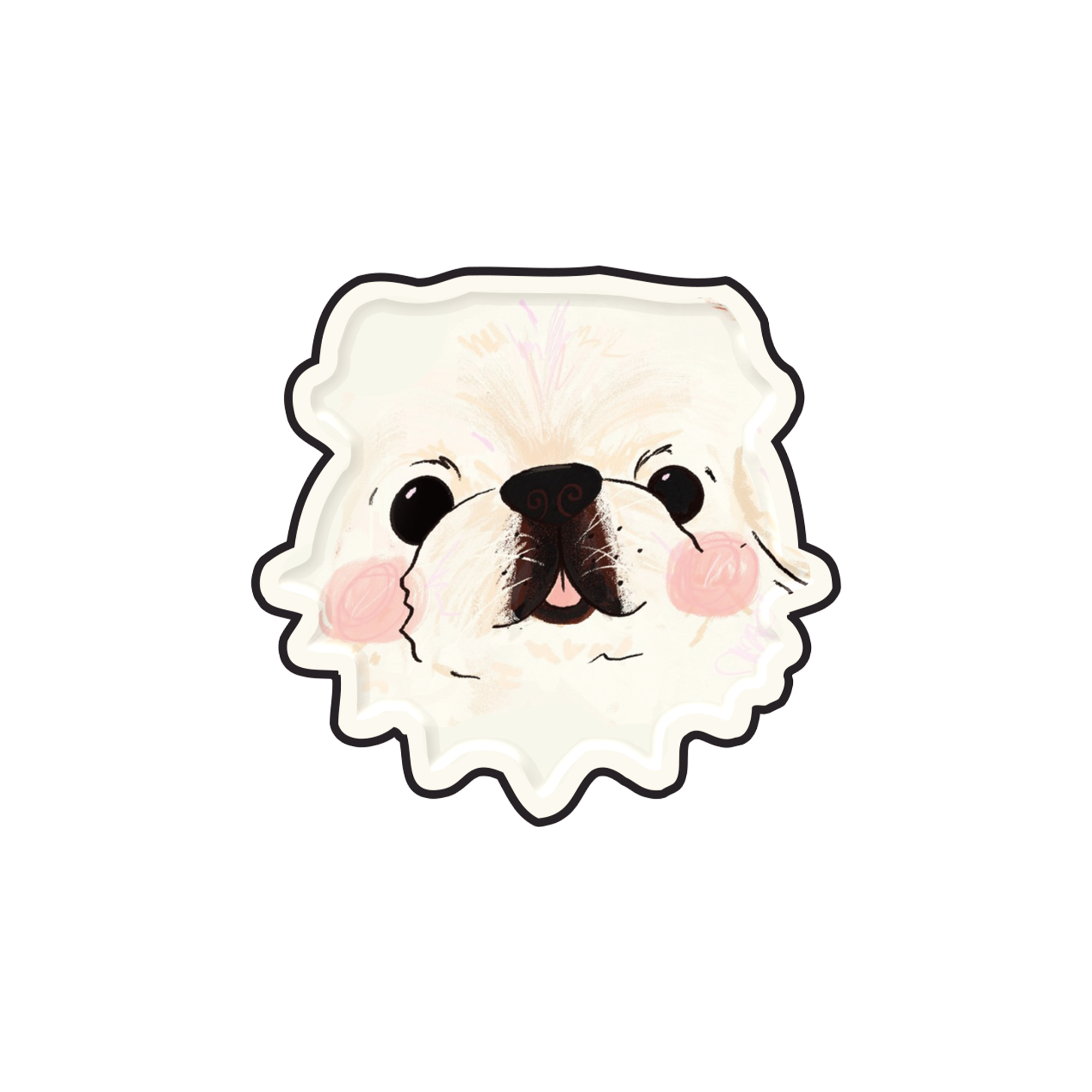 Plato de papel de 7 pulgadas * 8 piezas