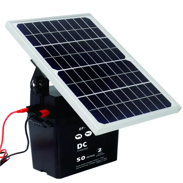 Energizador de valla eléctrica con energía Solar