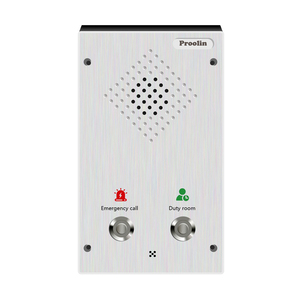 Intercomunicador de audio SIP Proolin Factory con control de acceso Red Poe de dos teclas-Intercomunicador IP