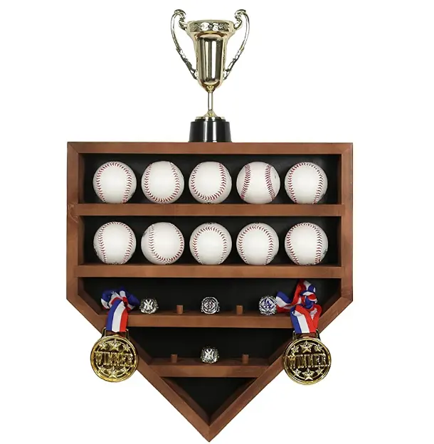 Estuche de exhibición de béisbol personalizado, 10 cajas de exhibición de anillo de campeonato de béisbol y competición, caja de artículos deportivos, soporte de exhibición, recuerdos