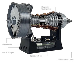MEJOR creativo de alta velocidad de rotación Modelo de impresión 3D Motor de avión Decoración de escritorio - Product Image 1