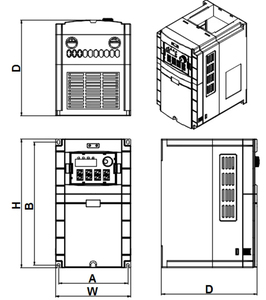 Control vectorial Unidad de frecuencia variable Entrada/salida trifásica 380V VFD 50HZ a 60 HZ Unidad de CA - Product Image 6