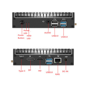 I5-8265U I7-10510U ไม่มีพัดลมมินิพีซีเกมเมอร์ HD DP Type-C 6 * USB คอมพิวเตอร์เดสก์ท็อปอุตสาหกรรมขนาดเล็กพร้อมปลั๊กเราเคสคอมพิวเตอร์แบร์โบน - Product Image 4