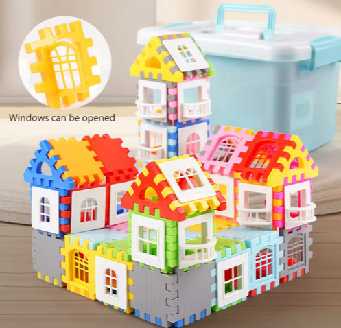 Ensemble de jouets de blocs de construction en plastique