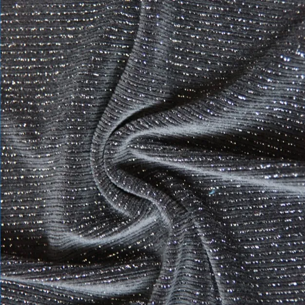 Mùa Đông Màu Đen Tối Burnout Sáng Bóng Long Lanh Nhung Crop Top Trong 100% Polyester Vải Tùy Chỉnh In