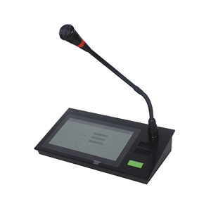 Professionale TCP/IP PA Sistema SIP Rete Tavolo A Collo D'oca di Paging Microfono 7 pollici Touch Screen Stazione di Chiamata con Citofono - Product Image 1