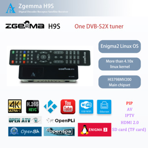Receptor de TV satelital con receptor ZGEMMA H9S Enigma2 Linux OS Resolución 4K-2160P, imagen por imagen (PIP), decodificador de TV - Product Image 2
