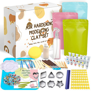 500g không khí cứng mô hình đất sét gốm Kit thiết lập tùy chỉnh siêu ánh sáng gốm nghệ thuật Nguồn cung cấp cho trẻ em và người lớn - Product Image 1