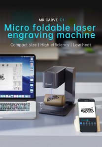 5w迷你便携式自动对焦可折叠雕刻机快速APP控制打标激光机 - Product Image 4