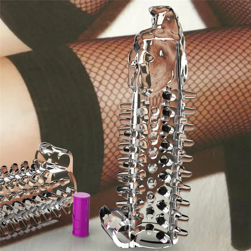 Vipret Crystal Kondom Erwachsene männliche Sexspielzeug Silikon dildo für Mann Penis Große Größe Sexy Foto Verwenden Sie Vorteile in Tamil 2pcs Batterie 20g