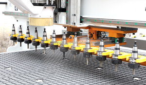 Multifunctional CNC Tenoner Nesting <strong>Machine</strong> for Woodworking Complete Efficient <strong>Loading</strong> <strong>Unloading</strong> Table Engine Pump Bearing <strong>Core</strong> - Product Image 2