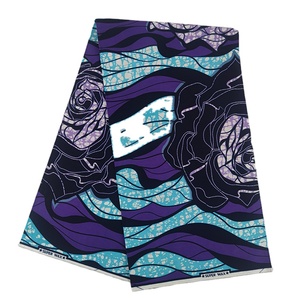 Tessuto africano con stampa a cera reale in poliestere ankara personalizzato java - Product Image 3