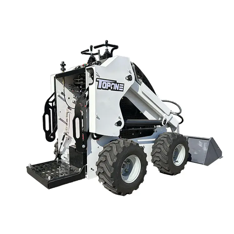 TOPONE TL280 tekerlek skid nokta dönüşlü yükleyici tarım makineleri mini paletli dozer ucuz skid nokta dönüşlü yükleyici çin