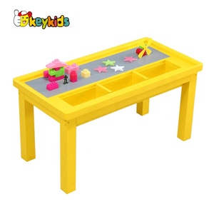 Sesuaikan Mainan Meja Blok Besar Kayu 2 In 1 dengan Penyimpanan W08G298 - Product Image 5