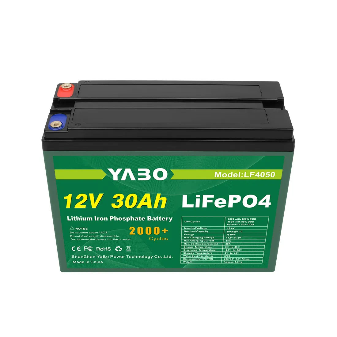 Bán nóng chất lượng cao lưu trữ pin lithium Energizer LiFePO4 12V 30Ah LiFePO4 Pin Lithium cho up và ánh sáng