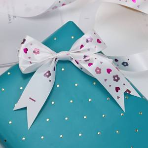 临济厂定制有线丝绸定制印花礼品缎带卷带标志礼品包装丝带 - Product Image 4