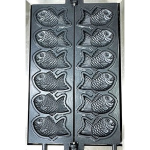 הנמכר ביותר חשמלית + taiyaki + עוגה + יצרן דגים צורה פתוח taiyaki