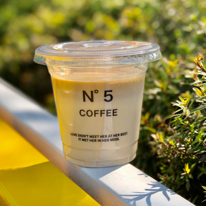 一次性宠物塑料杯透明宠物软饮料杯透明宠物咖啡杯，带98直径盖子