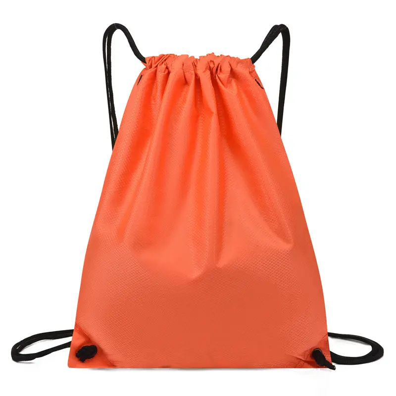 カスタムロゴナイロン巾着袋エコoemスポーツポリエステル巾着ギフトバッグ