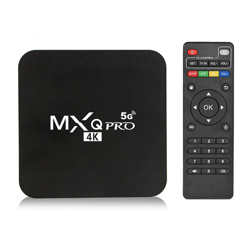 Set-Top Box cerdas Android 2023, Set-Top Box Android 7.1 sistem 10 MXG PRO Rockchip RK3228 2GB 16GB 4K 60fps HD 3D 2.4G Wifi 100M kotak TV