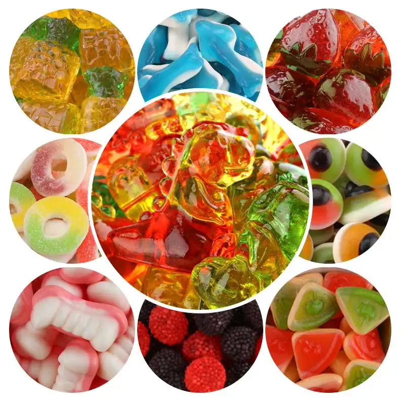 Dulces al por mayor personalizables multicolores con forma de animal, caramelos dulces amargos con sabor a fruta, caramelos Halal surtidos