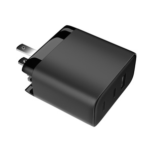65W hızlı duvar şarj blok fiş 3 port USB şarj istasyonu güç şeridi adaptörü 2 PD tipi C ve 1 USB bir cep telefonu şarj - Product Image 2
