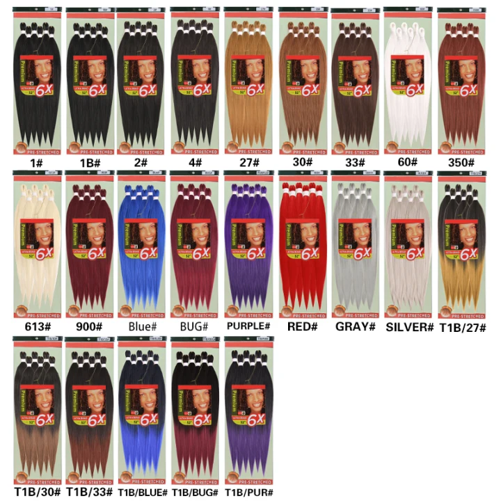 6XPre Stretched Easy Braid Hair