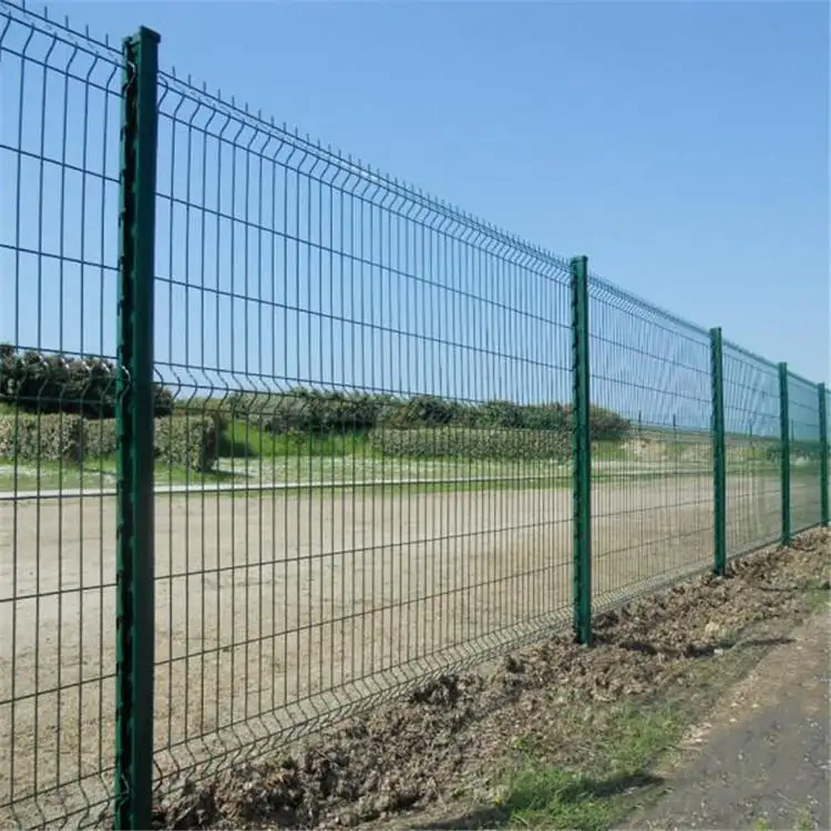 Galvanizado Gabion Wall 3D Soldada Arame Mesh Metal Fence Painéis Curvy Mesh Bending Garden Farm Security Fence