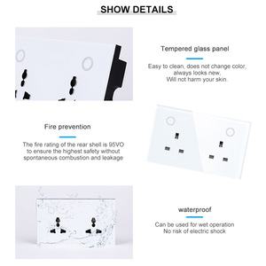 Interruptores inteligentes de enchufes de pared USB tipo C Sistema de automatización del hogar con control remoto Interruptores de salidas universales Red Zigbee