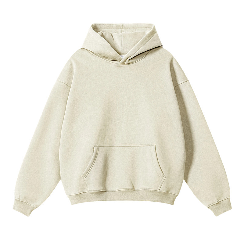 Gray apricot velvet v-neck with no hood and drawstring