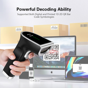 Yhdaa เครื่องสแกนบาร์โค้ด CMOS, เครื่องสแกนบาร์โค้ด2D ไร้สายรองรับการสแกนหน้าจอ USB บาร์ QR - Product Image 3