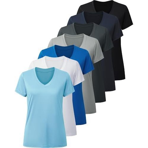 Lot de 7 : Noir, Gris Foncé, Gris Clair, Marine, Bleu Clair, Bleu, Blanc