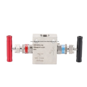 1/2 นิ้ว NPT Swagelok ประเภท 2 ทางวาล์ว Manifolds สําหรับเครื่องส่งสัญญาณความดัน (วาล์ว Manifold 2 <span class=keywords><strong>vias</strong></span>)