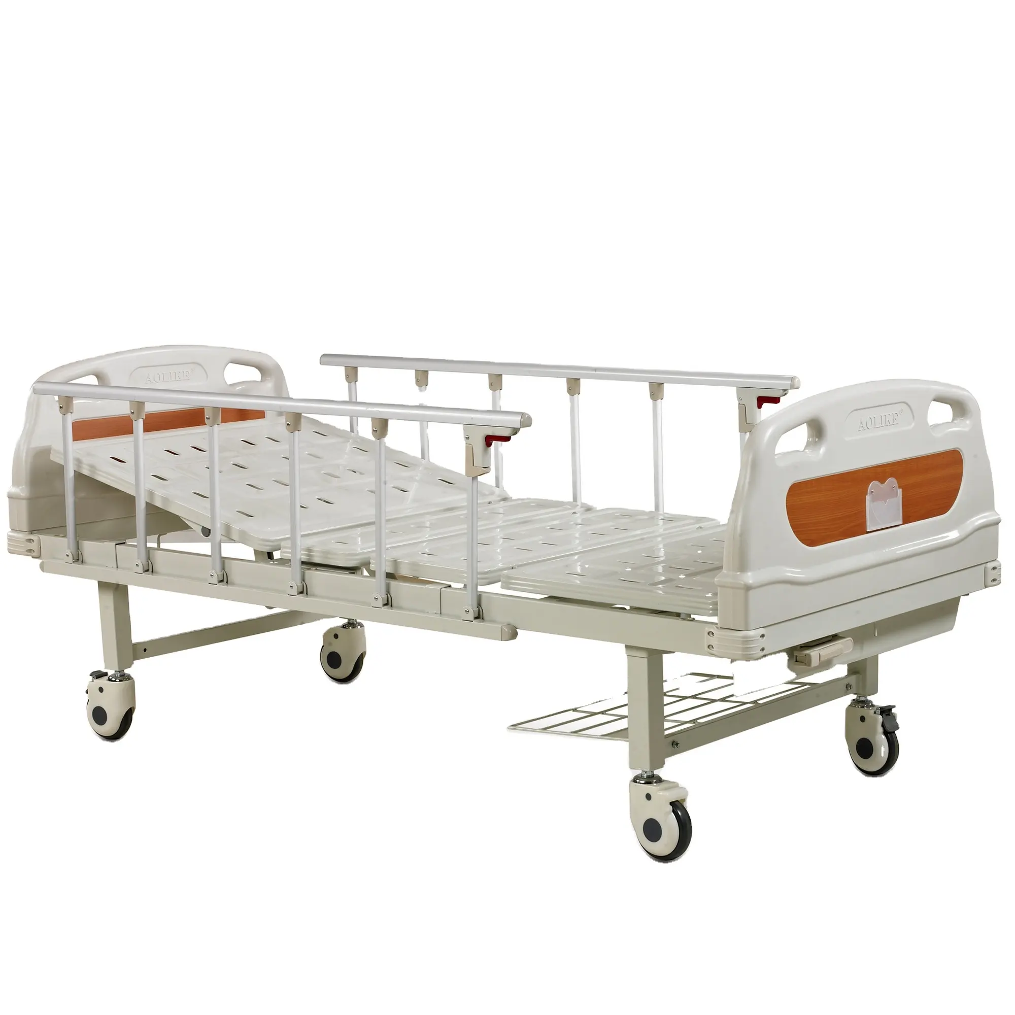 الأكثر مبيعا جيد سعر أثاث المستشفيات مصنعين اثنين السواعد دليل سرير طبي مع 2 وظائف