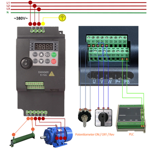 220V 380V VFD 0.4/0.75/1.5/2.2/3kw <strong>Variable</strong> Frequency Drive Converter Inverter Transistor Type <strong>Vector</strong> <strong>Speed</strong> <strong>Controller</strong> - Product Image 5