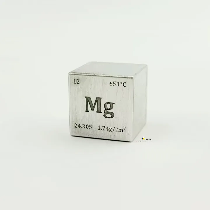 Cubo elemento cubo in metallo magnesio per Display