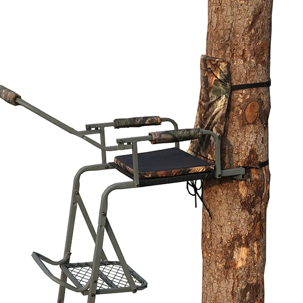 Supporto per albero da caccia per cervi con sedile alto in acciaio Stalker