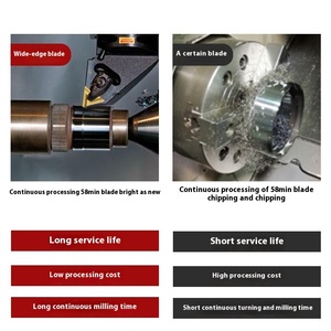 Torno CNC HTN35 de torneado de inserción de cermet en forma de triángulo compatible con OEM - Product Image 4